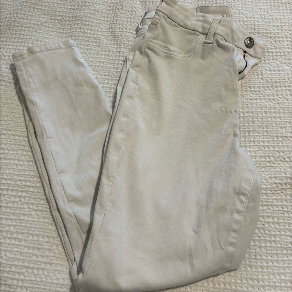 American Eagle White Jeggings – Size 8 – Excellent Condition